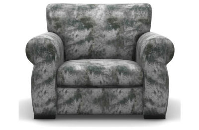 Heart of House Chloe Shimmer Fabric Chair - Silver